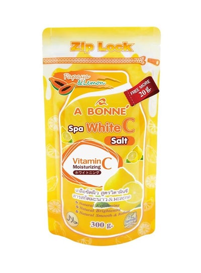 Buy Zip Lock Papaya And Lamon Spa White Bath Salt 300grams in UAE