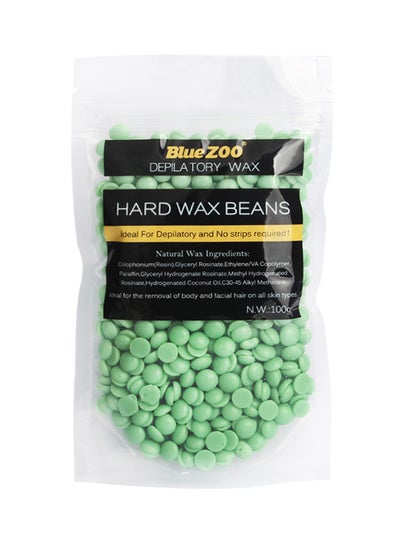 Buy Depilatory Hard Wax Beans Green 100grams in UAE