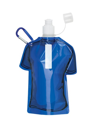 Buy Foldable T-Shirt Shaped Water Bottle With Carabiner 480ml in UAE