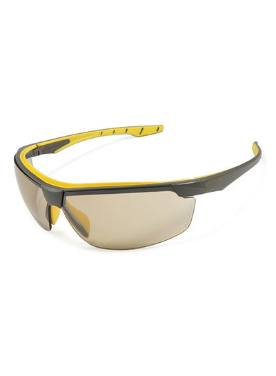 Buy Sporty Anti Scratch Safety Spectacles Beige/Black in UAE