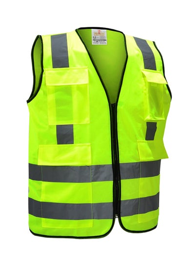 Buy Bright Safety Vest Jacket Green in Saudi Arabia