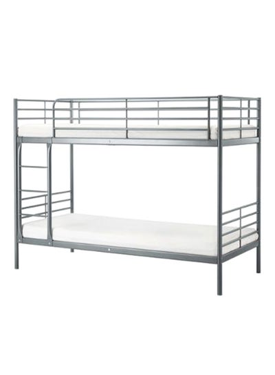 Buy Bunk Bed With Two Medical Mattresses Grey in UAE