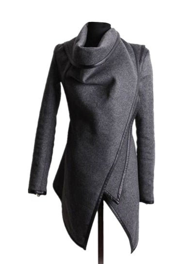 Buy Trench Wool Coat Grey in UAE