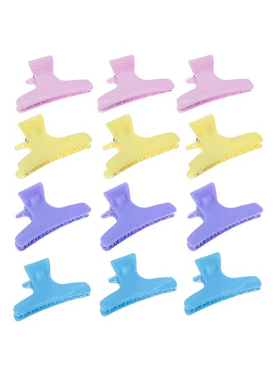 Buy 12-Piece Hair Clip Set Multicolour in UAE
