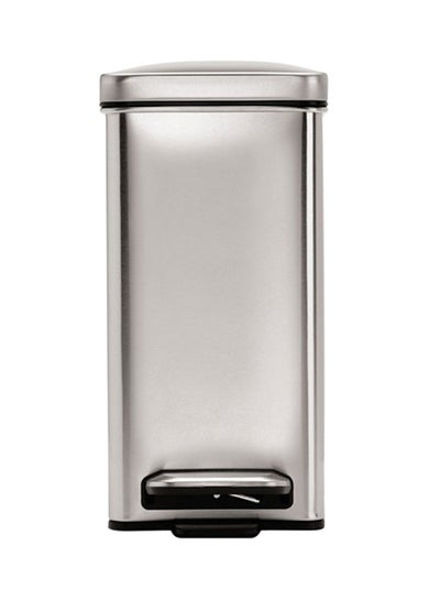 Buy Profile Pedal Bin Silver 10Liters in UAE