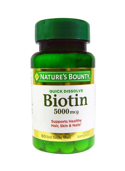 Buy Quick Dissolve Biotin - 60 Tablets in UAE