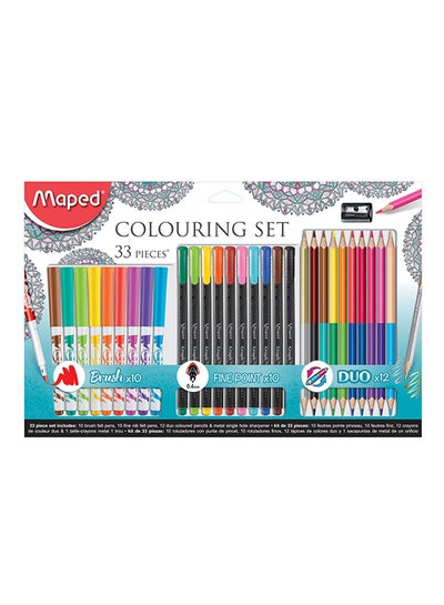 Buy 33-Piece Coloring Set Multicolour in UAE