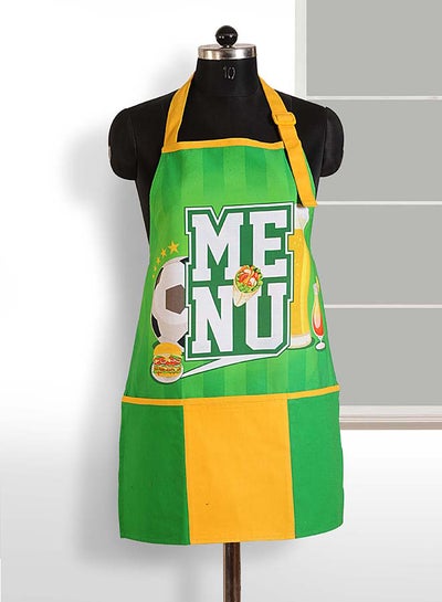 Buy Digitally Printed Apron Green/Yellow 28x26inch in Egypt