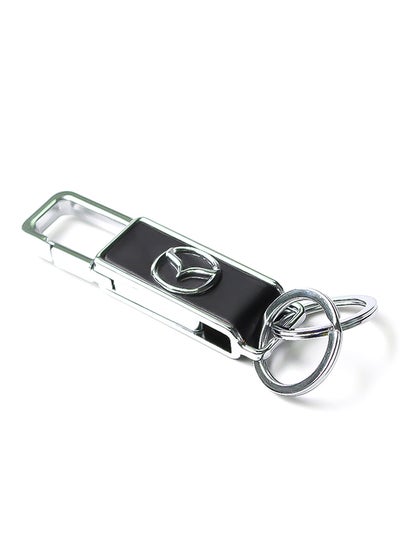 Buy Mazda Logo Car Keychain With Carabiner Hook in UAE