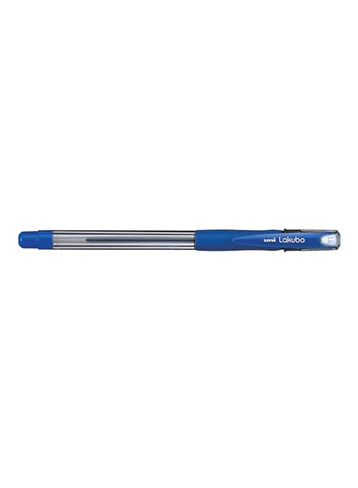 Buy Uni Lakubo Non-slip Grip Ball Point Pen Blue in UAE