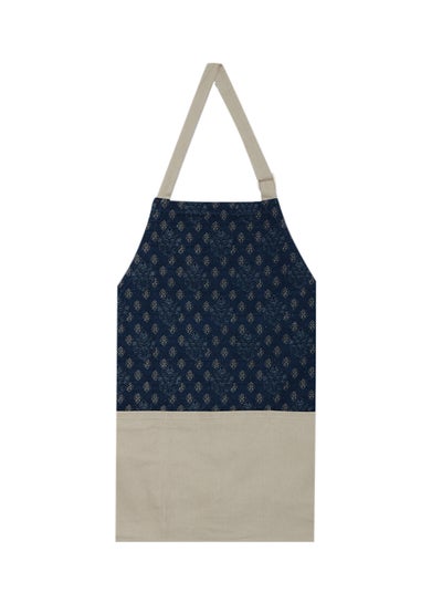 Buy Digital Printed Cooking Apron Blue/Beige 28x40inch in Egypt