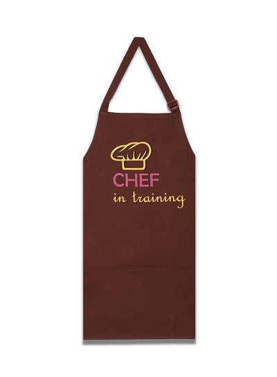 Buy Chef In Training Screen Printed Chef Cooking Apron Brown 31 x 26inch in Egypt