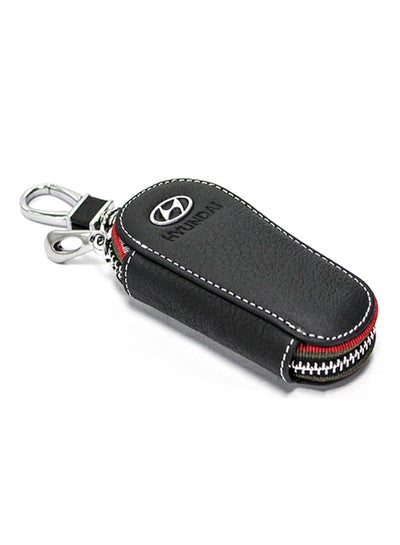 Buy Hyundai Logo Key Case Ring With Carabiner Hook in UAE