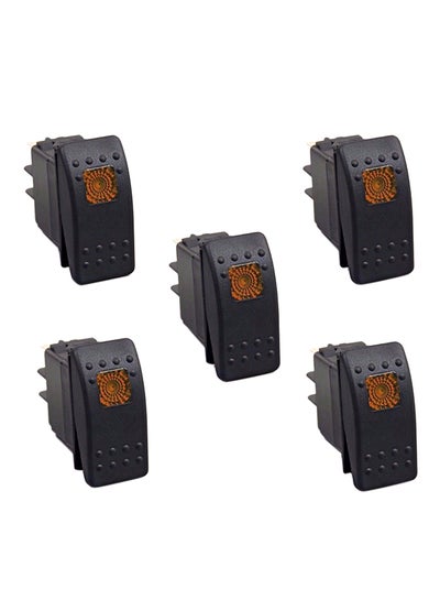 Buy 5-Piece LED Rocker Toggle Switch in UAE