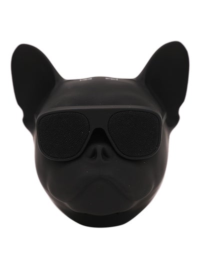 Buy Precision Cool Dog Head Bluetooth Speaker Black in Saudi Arabia