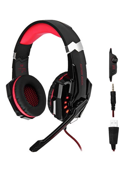 Buy G9000 Pro Gaming Wired Headset 3.5mm With Mic And LED Light For PlayStation 4 in UAE