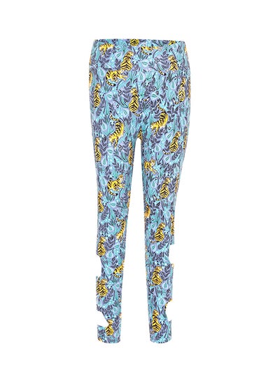 Buy West Vogue Printed Leggings Blue Nd Print in UAE