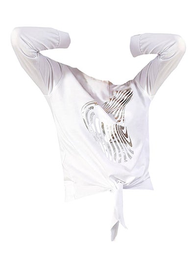 Buy Front Tie Sweatshirt White in UAE