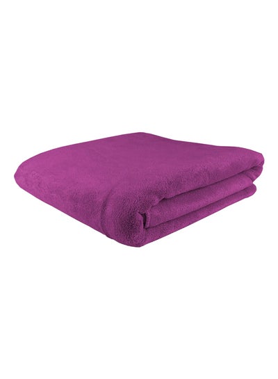 Buy Microfiber Bath Towels Raspberry Purple 70x140centimeter in UAE