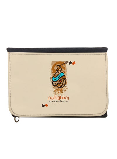 Buy Ramadan Kareem Bi-Fold Wallet Beige in Saudi Arabia