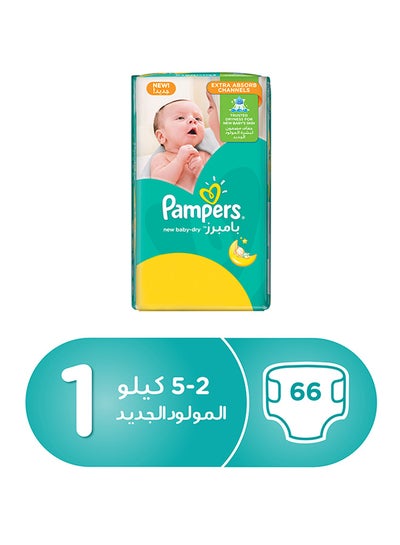 Buy 66 Piece Baby Dry Diapers, 2-5 Kg in UAE