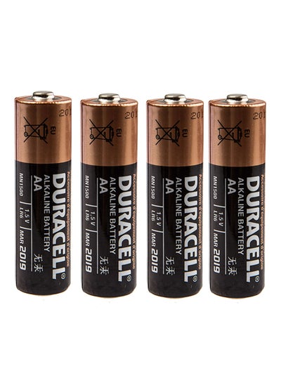 Buy 4-Piece Turbo Alkaline Batteries Black/Brown in Saudi Arabia