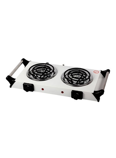 Buy 2-Burner Gas Stove 2000W RE-4-032 White/Black/Silver in Saudi Arabia