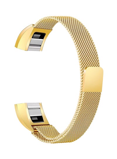 Buy Milanese Metal Replacement Band For Fitbit Alta And Fitbit Alta HR Gold in UAE