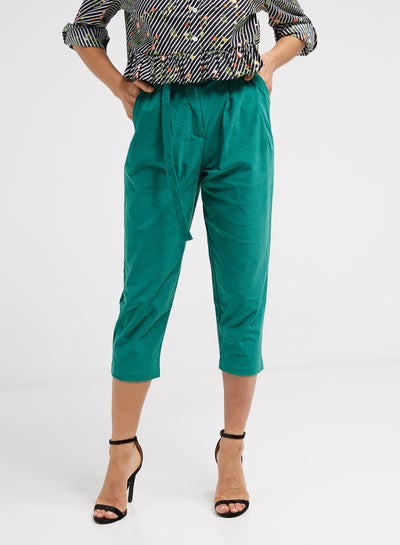 Buy Ringside Paperbag Trousers Sea Green in UAE