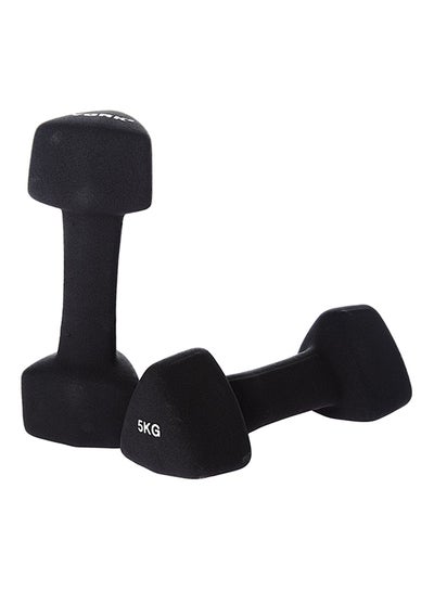 Buy 2 Piece Triangle Neoprene Dumbbells 2x5kg in UAE