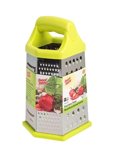 Buy 6-Side Grater And Peeler Green/Silver in UAE