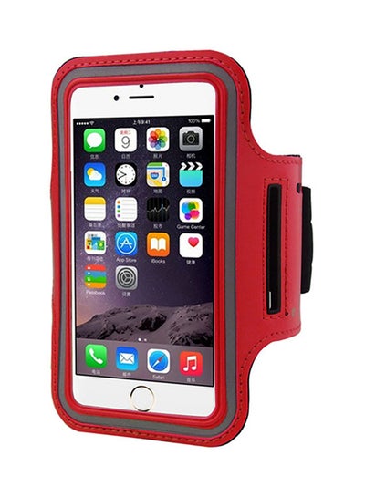 Buy Armband Case Cover For Apple iPhone SE Red/Grey in UAE