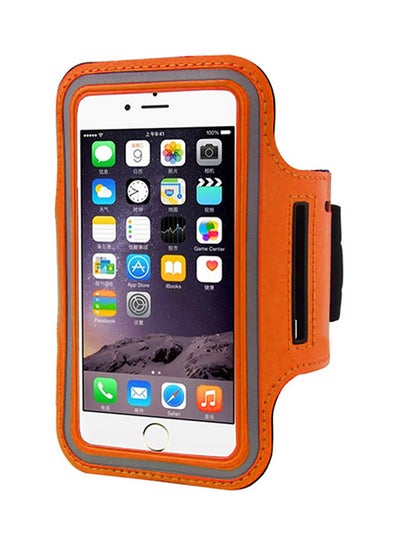 Buy Armband Case Cover For Apple iPhone SE Orange/Grey in UAE