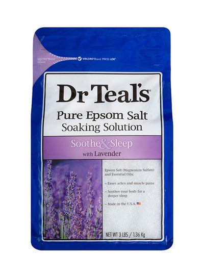 Buy Lavender Pure Epsom Bath Salt 1.36kg in UAE