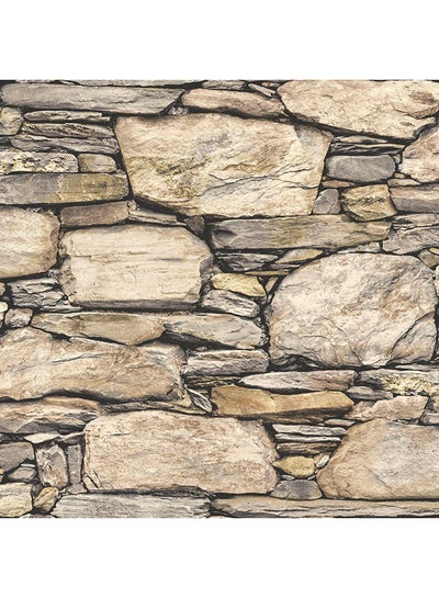 Buy Hadrian Stone Wall Art Brown in UAE