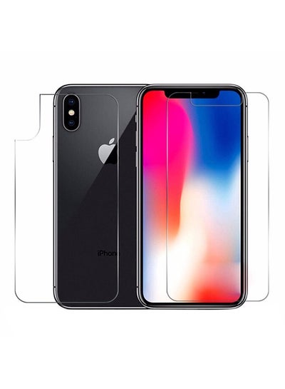 Buy Tempered Glass Screen Protector For iPhone X / iPhone Xs Clear Clear in UAE