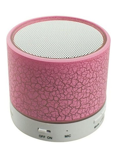 Buy Mini Bluetooth Speaker Pink/White in Saudi Arabia