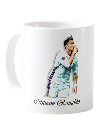 Buy Printed Cristiano Ronaldo Mug White in Saudi Arabia