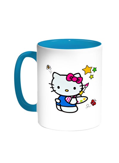 Buy Hello Kitty Printed Coffee Mug Turquoise/White in Egypt