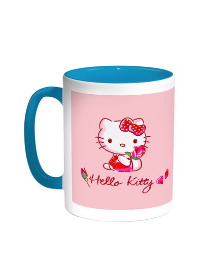 Buy Hello Kitty Printed Coffee Mug Turquoise/White in UAE