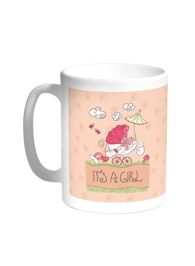 Buy Its A Girl Printed Coffee Mug White in Egypt