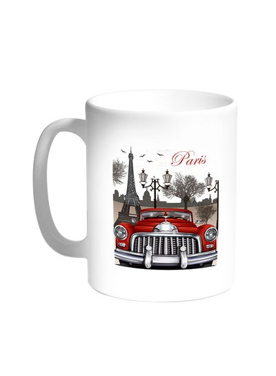 Buy Paris Printed Coffee Mug White in Saudi Arabia