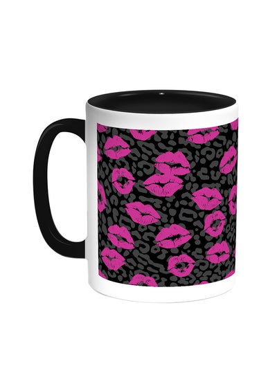 اشتري Romantic Printed Coffee Mug Black/White 11 ounce في مصر