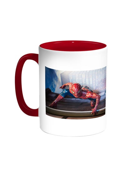 Buy Spider Man Printed Coffee Mug Red/White in Egypt