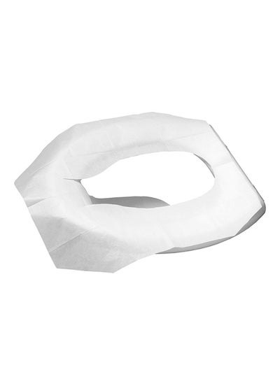 Buy 10-Piece Toilet Seat Cover Set White in UAE