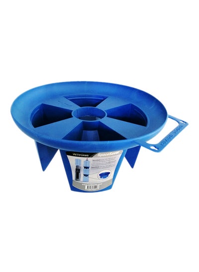 Buy Space Saver For Water Bottles Blue 28x28x13centimeter in UAE