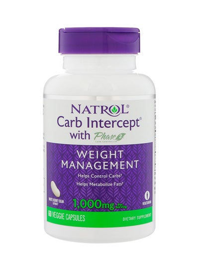 Buy Carb Intercept With Phase 2 Dietary Supplement 60 Capsules in UAE