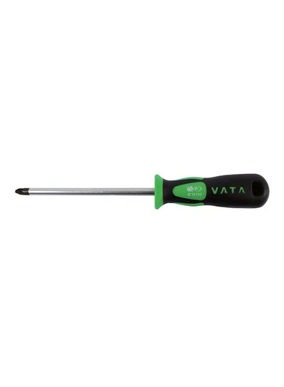 Buy Flat Screwdriver Green/Black/Silver 200mm in Saudi Arabia