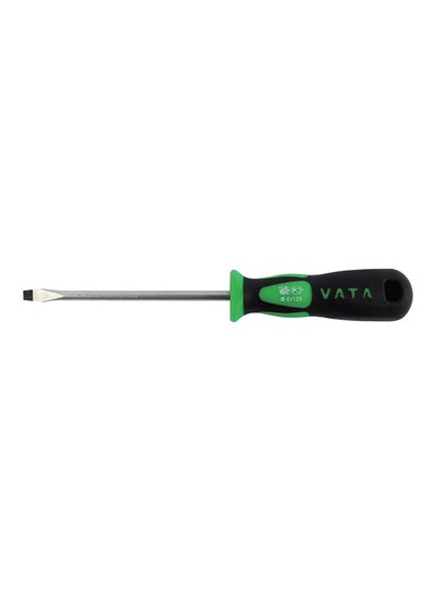 Buy Flat Screwdriver Green/Black/Silver in Saudi Arabia