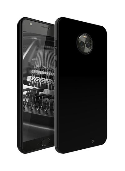 Buy Silicone Case Cover For Motorola Moto X4 Black in Saudi Arabia